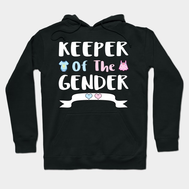 Keeper Of The Gender Gift, Cute Gender Reveal Party Idea Tee Hoodie by Printofi.com